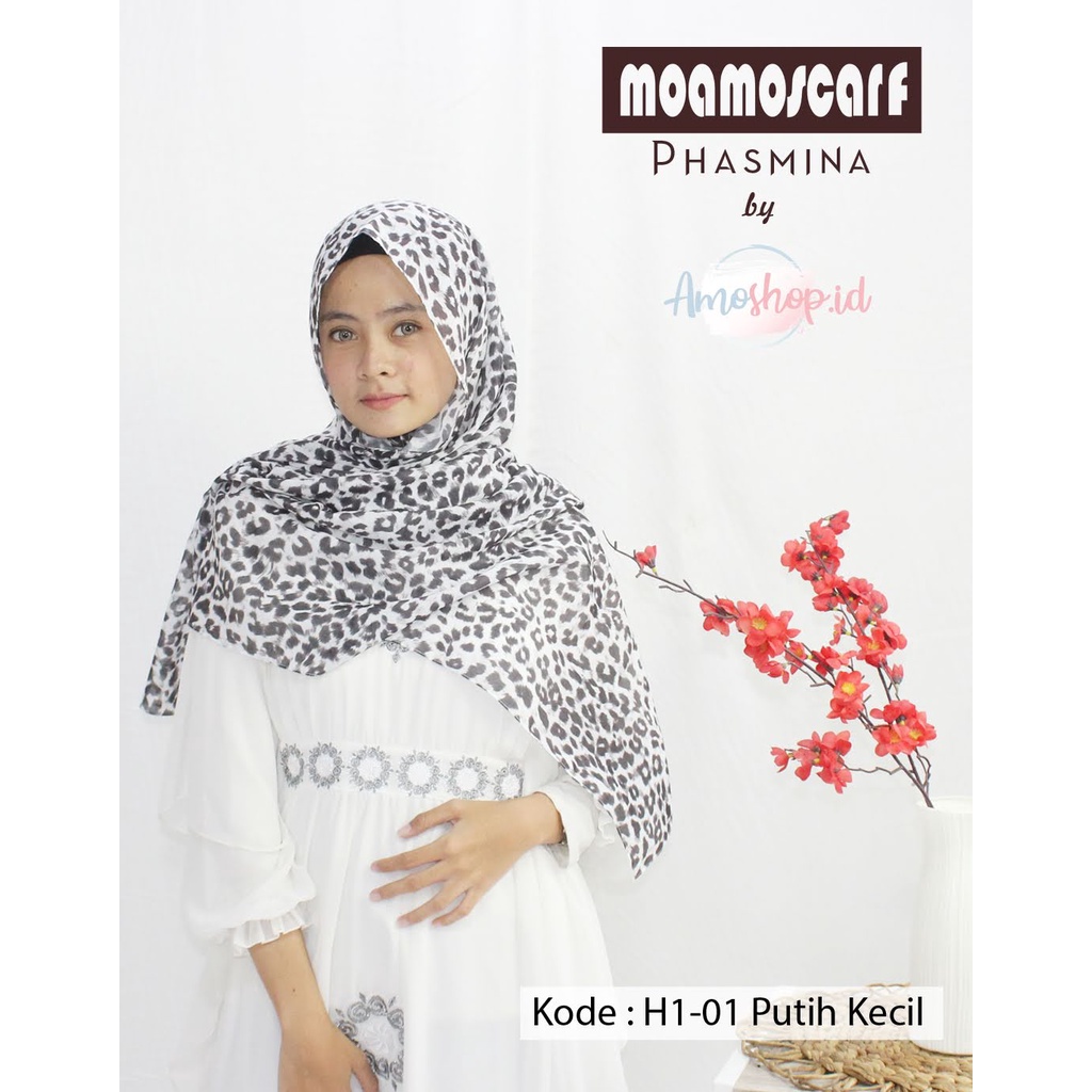 Hijab Pashmina Leopard | Jilbab Murah Motif Macan | Voal Premium Scarf