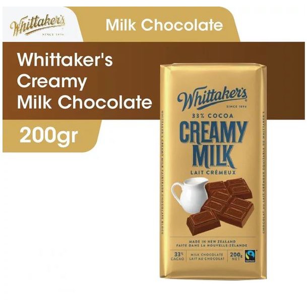 

WHITTAKERS CREAMY MILK CHOCOLATE
