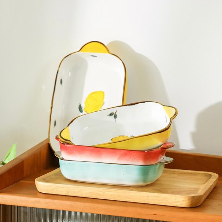 Stella Small Baking Pan/ Baking Plate/ Piring Set Lucu/ Piring keramik/ Mangkuk Keramik/ Mangkok Ker