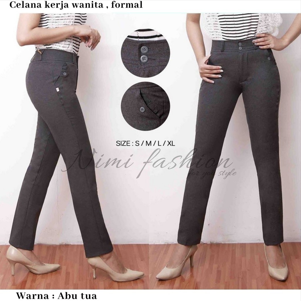 Celana Kerja Wanita Celana Bahan Celana Formal Celana Kerja Wanita Celana Bahan Celana Formal