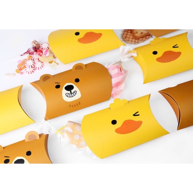 

Packingan Pie / Souvenir MIN 3Pc karakter packing lucu kantong box sale