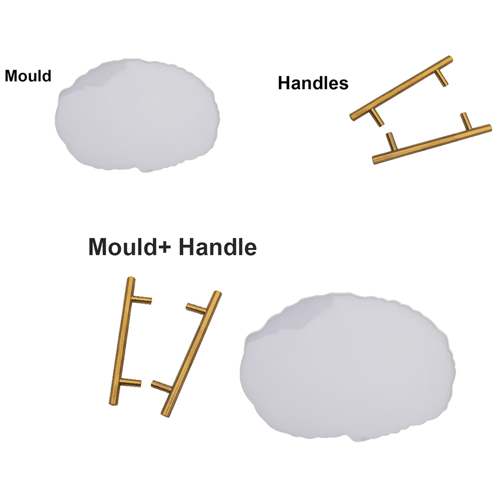 Cetakan Resin Epoksi Bentuk Gelombang Tidak Teratur Bahan Silikon Handmade Diy Untuk Membuat Perhiasan