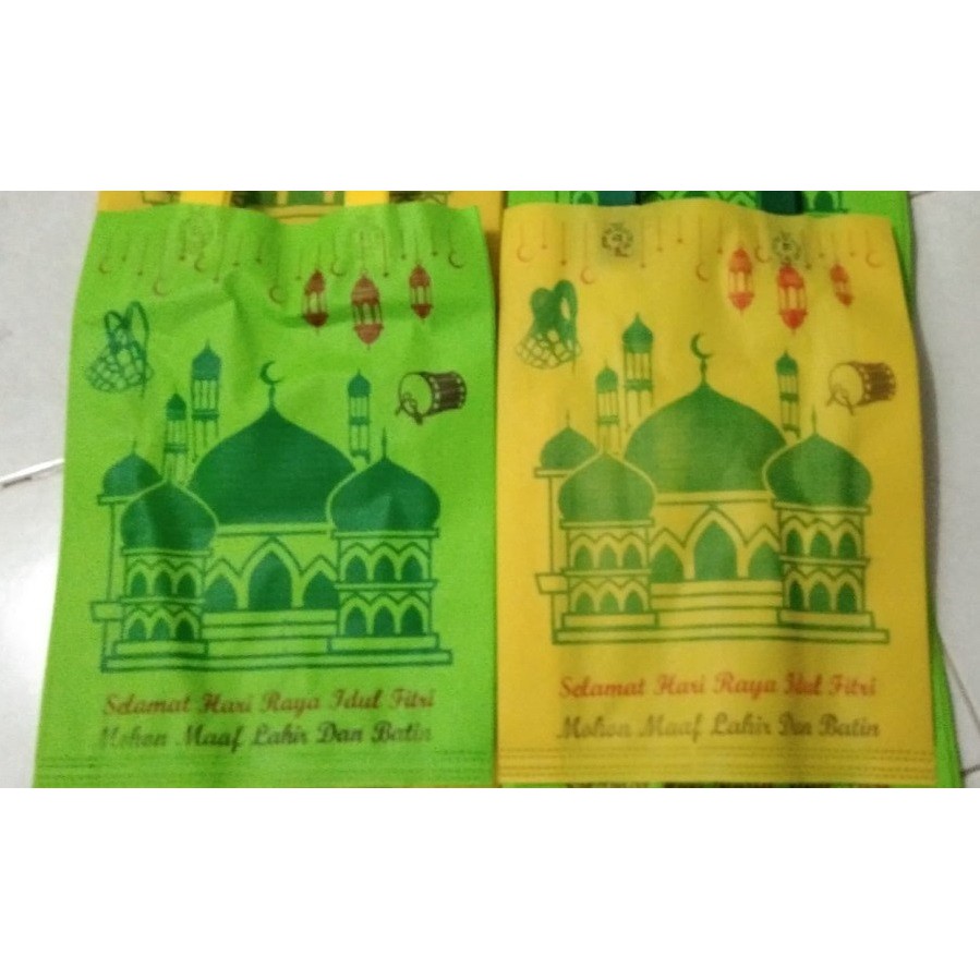 Tas Kain / Tas Tenteng Goodie Bag Kantongan idul fitri lebaran 38x45