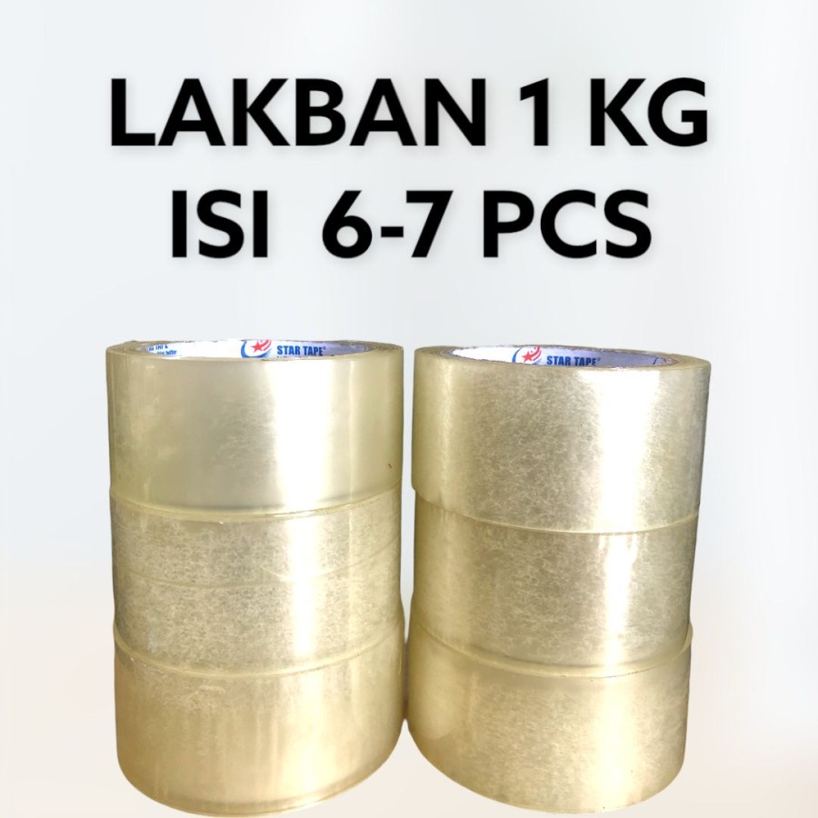 

01A LAKBAN BENING KILOAN 1KG ISI 6-7 PCS LAKBAN