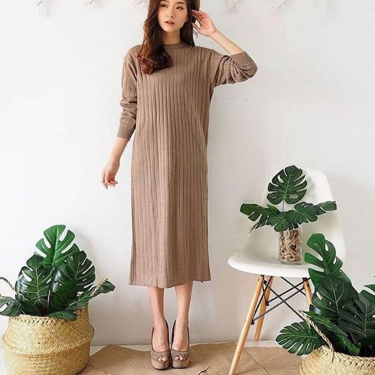 [BJM.10Jn22ˢ] Tunik Rajut Wanita Panjang / Atasan Wanita Tunik Rajut Premium