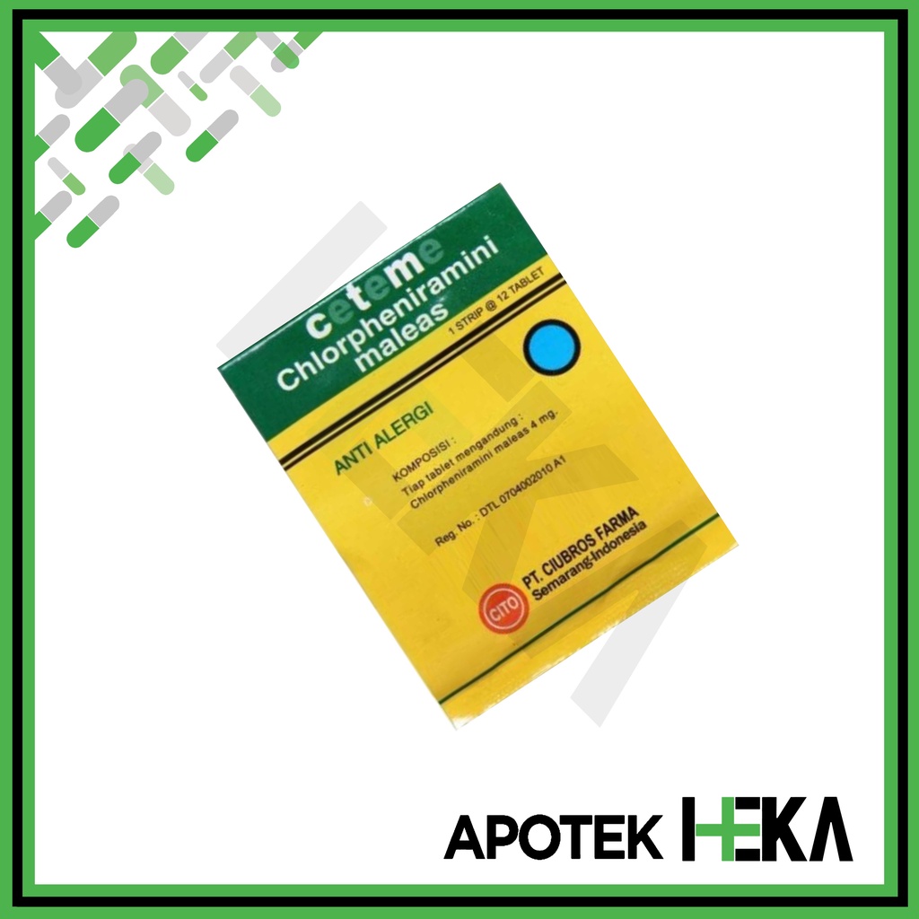 Ceteme 4 mg Strip - Obat Anti Alergi CTM (SEMARANG)