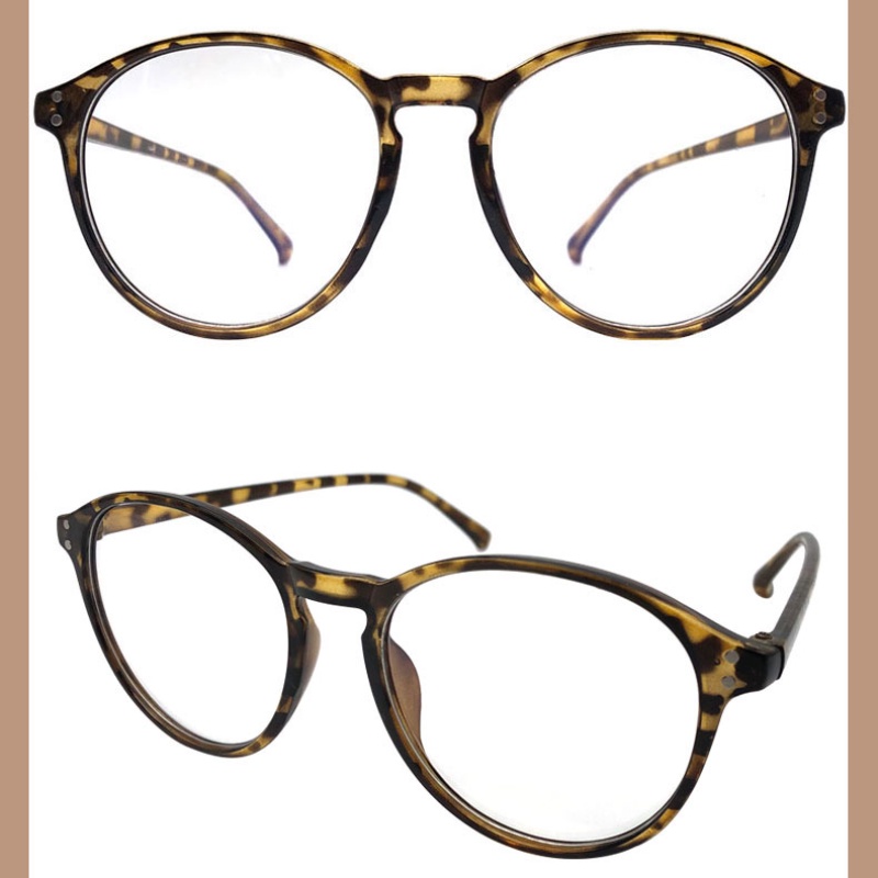 (JIUERBA)COD Fashion Korea Kacamata Bingkai Bulat Anti Cahaya Biru/Kacamata Sinar untuk Wanita/Pria Kacamata Tren-8