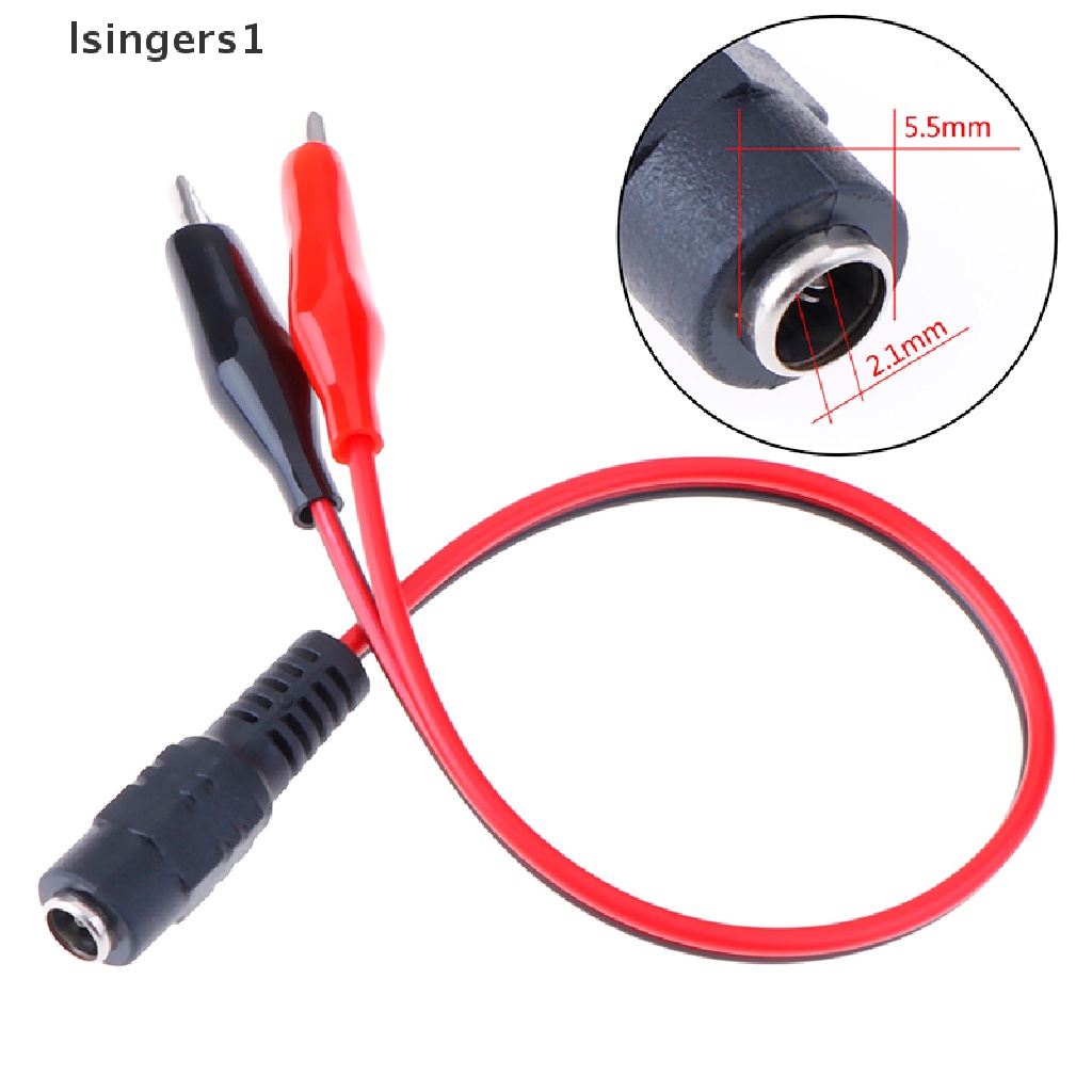 (lsingers1) 1pc Klip Buaya Kabel Power DC 12V Ke Female