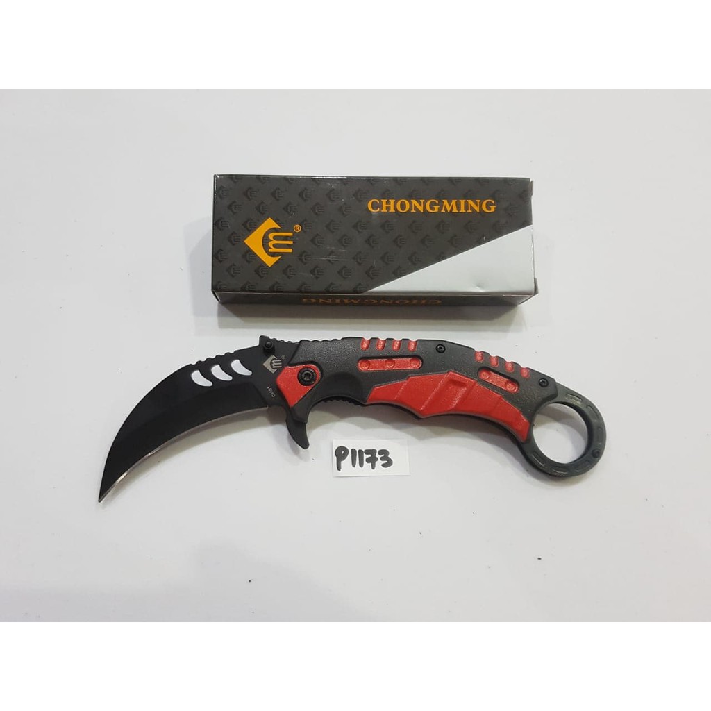 Best Item! PISAU LIPAT KERAMBIT CK P1173 CM81 FOLDING KNIFE SURVIVAL KIT OUTDOOR