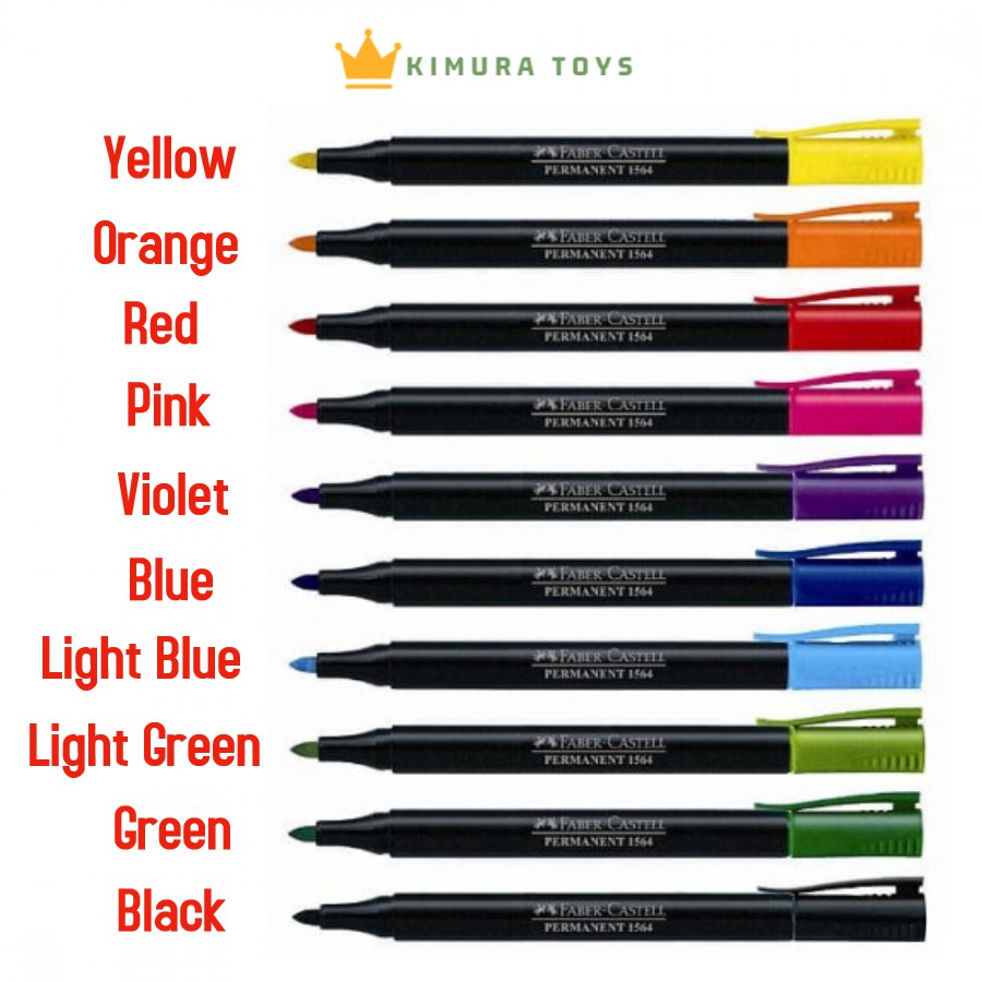 

Spidol Slim Permanent 1564 Faber Castell