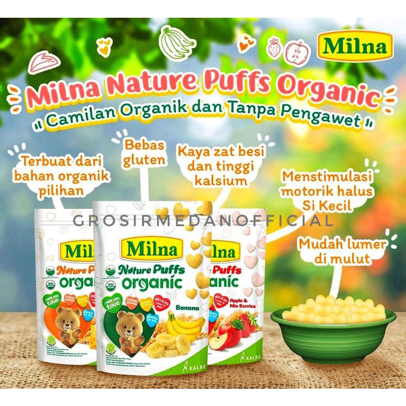 MILNA NATURE PUFF ORGANIC - MAKANAN RINGAN BAYI