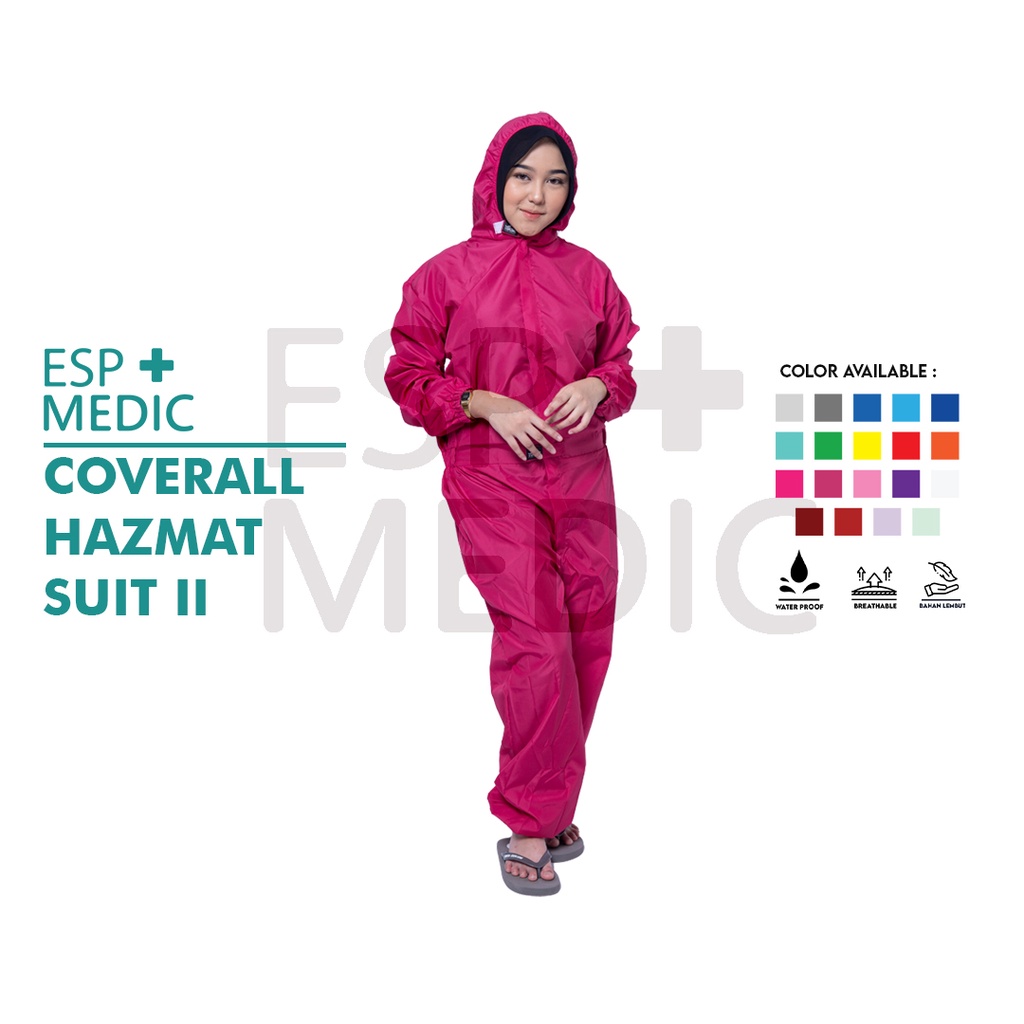 ESP MEDIC-BAJU COVERALL APD HAZMAT / COVER ALL HAZMAT SUIT / HAZMAT APD / HAZMAT WATERPROOF / HAZMAT