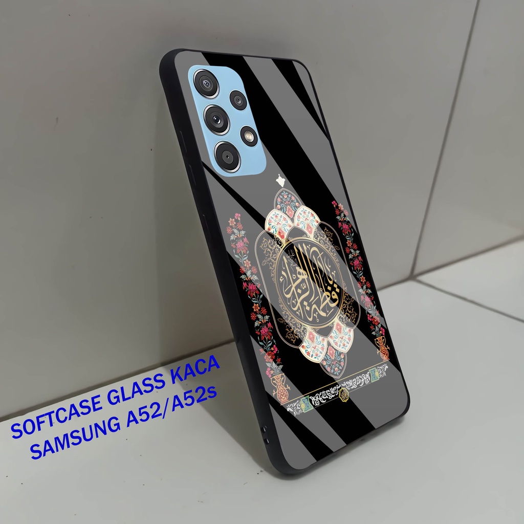 Softcase Glass Kaca SAMSUNG A52- Case Hp Pelindung Handphone SAMSUNG A52s [ A56]