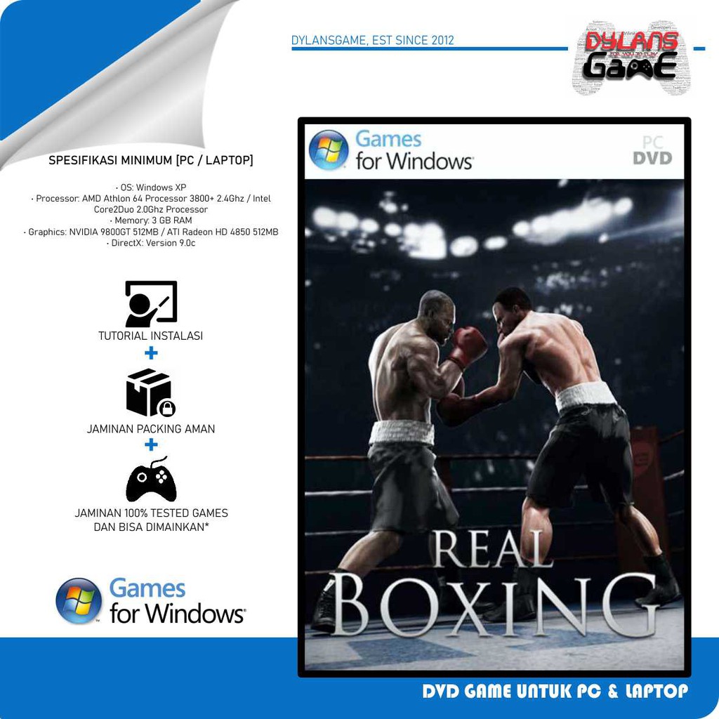 REAL BOXING PC GAMES DVD GAME LAPTOP GAME PC