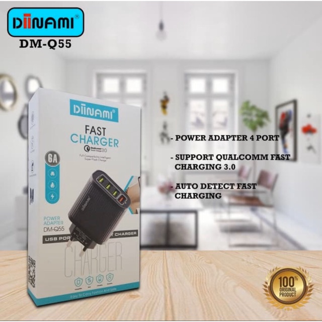 CHARGER FAST CHARGING 4 PORT 6A