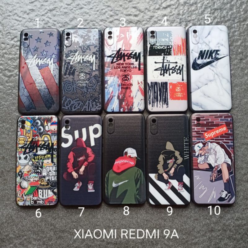 Case gambar Xiaomi redmi 9A motif cowok ( 7 motif ) soft softcase softshell silikon cover casing kesing housing