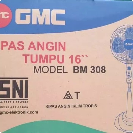 Kipas Angin Berdiri / Stand Fan Gmc 16 Inch 308