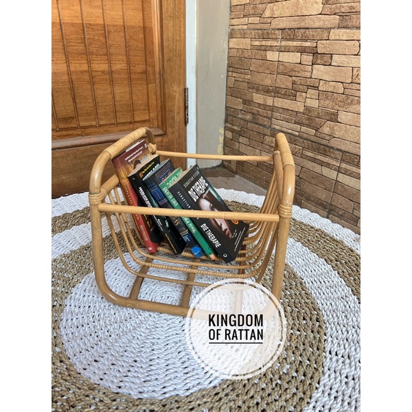 tempat majalah rotan aesthetic/wadah koran/keranjang serbaguna/wadah koran majalah murah/wadah peral