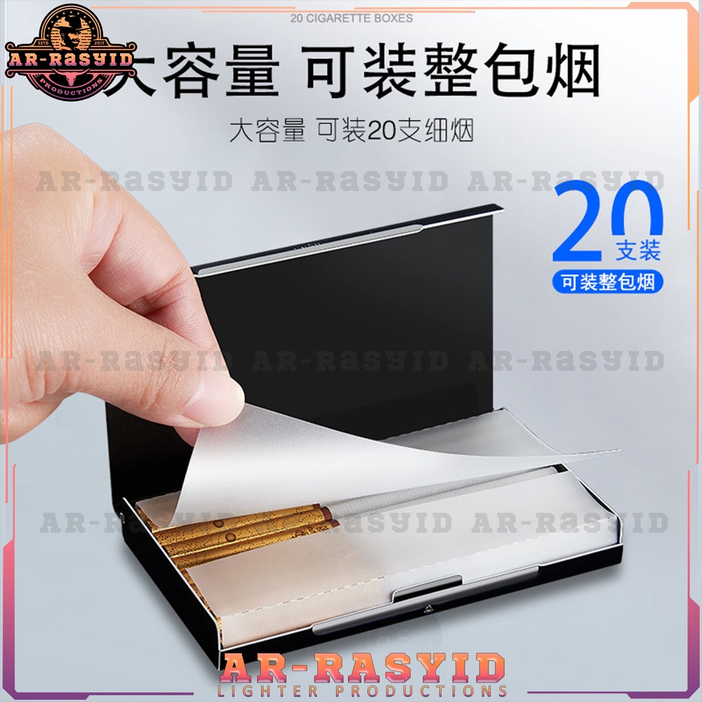 Tempat Kotak Rokok Stainless Cigarette Case Dinghao TR DH-7722 1423