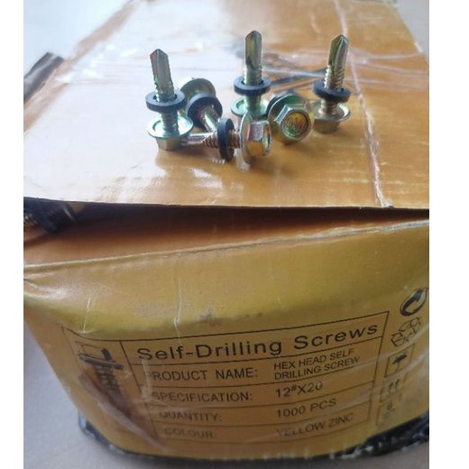 baut skrup roofing 2 cm/ skrup roofing baja ringan 2 cm /12x20mm/pcs