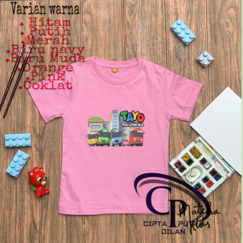 kaos Anak/ Baju Anak/Kaos Tayo/Kaos Anak laki laki/Anak Perempuan/Baju Anak Laki laki Anak Perempuan
