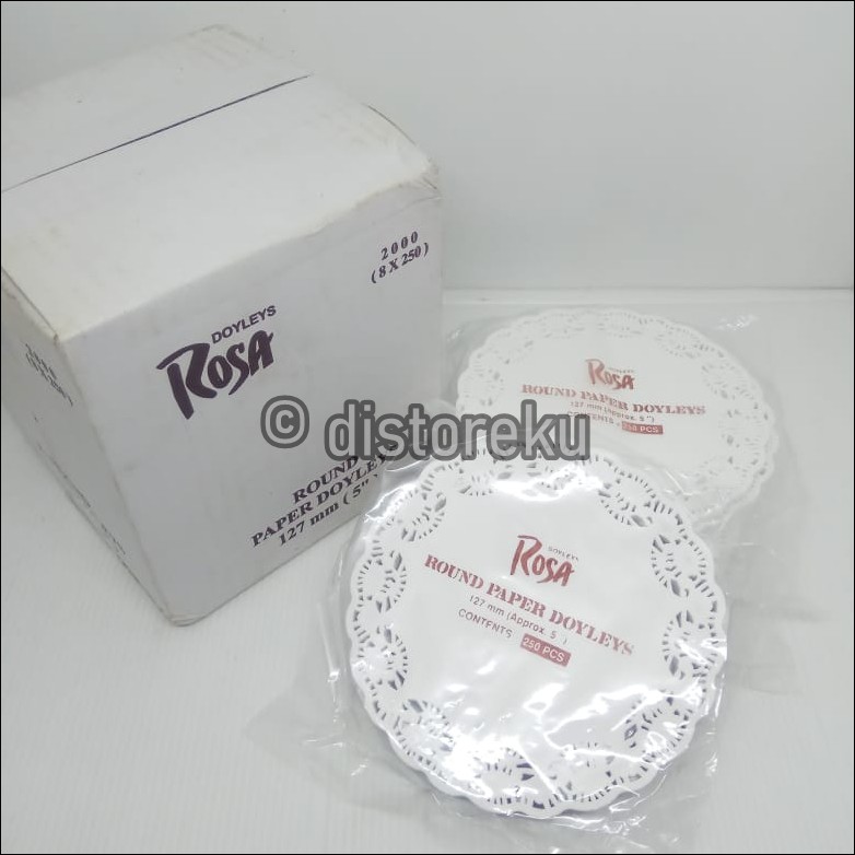 ISI 250PCS DOYLEYS PAPER 127MM - ALAS TOPLES - ROUND PAPER DOYLEYS 5&quot;