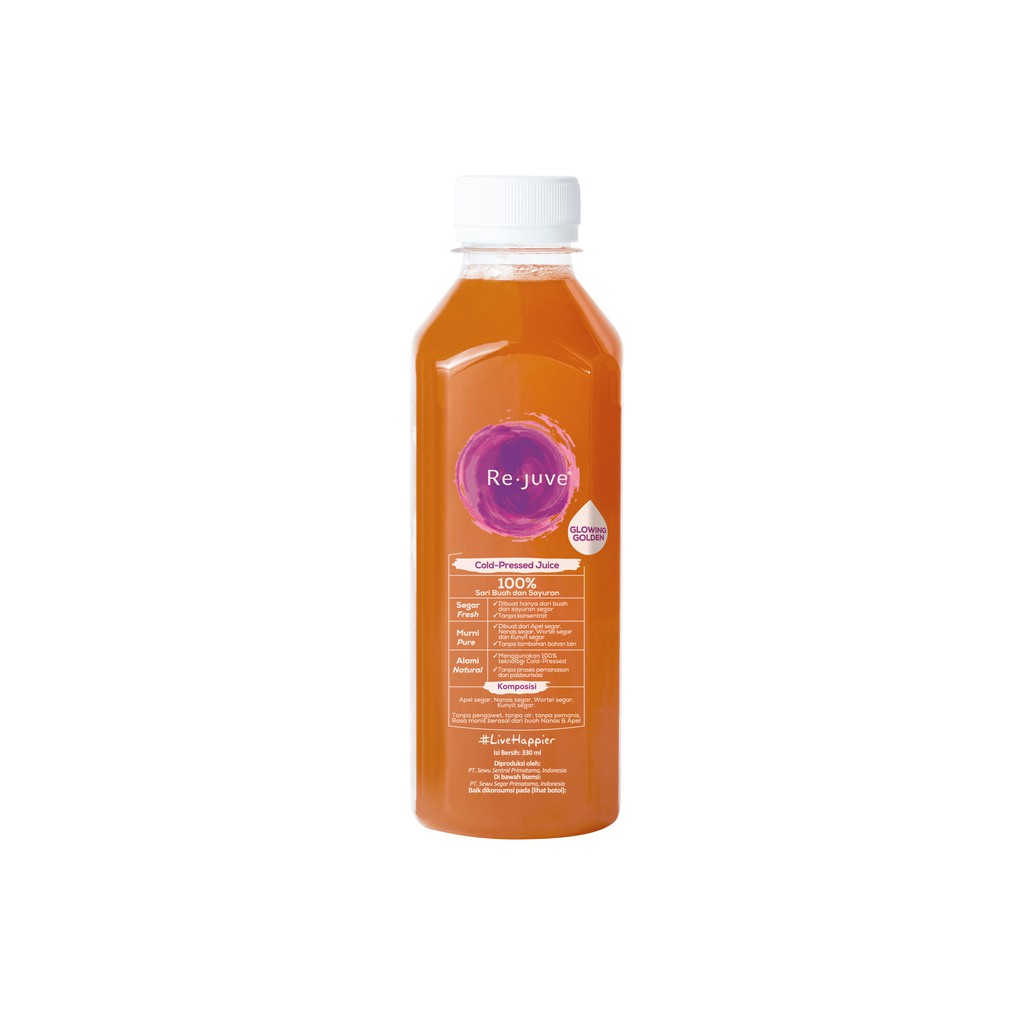 Re Juve Glowing Golden 435 Ml Cold Pressed Juice Jus Shopee Indonesia