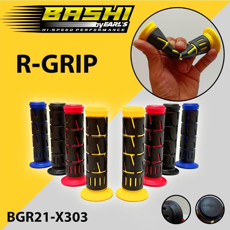 Handgrip Motor Variasi BASHI Original New Hand Grip Model Kawasaki Ninja Universal Semua Motor