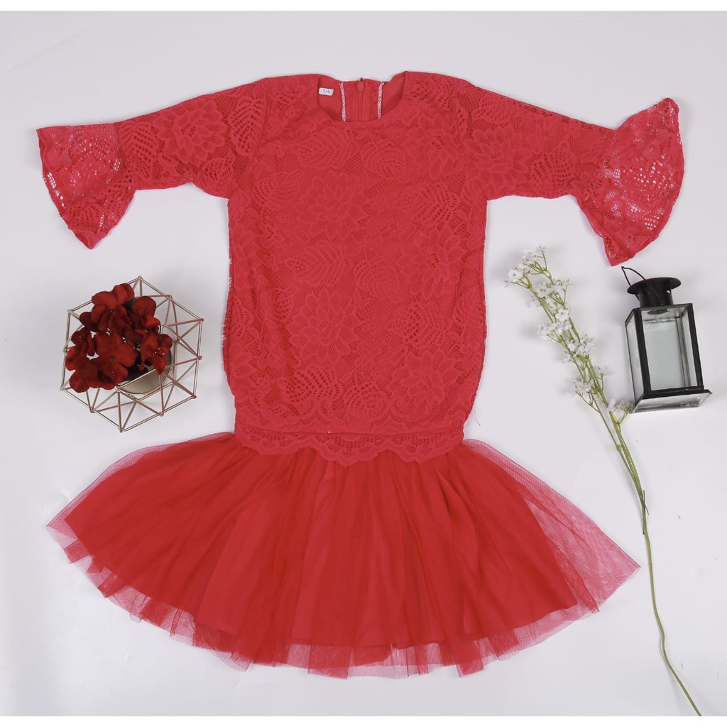 DRESS ANAK BROKAT SOFIA DUYUNG (READY STOK)