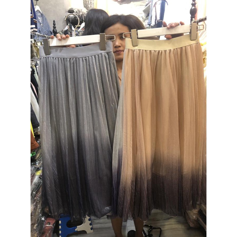 Super Ori 100% Import Bangkok Hq | Casual Midi Skirt - Rok Tutu Gradasi Sale