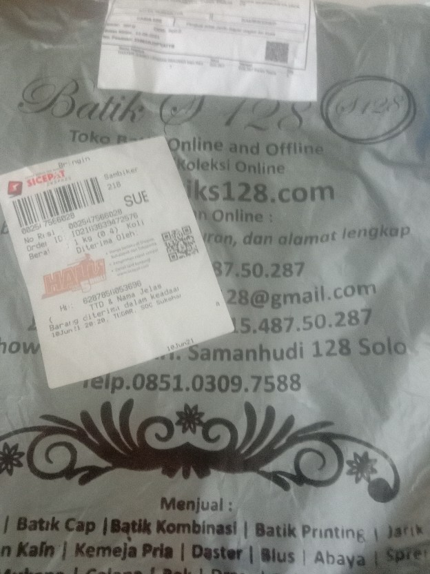 Daster Jumbo Lengan Panjang Baju Tidur Batik Wanita