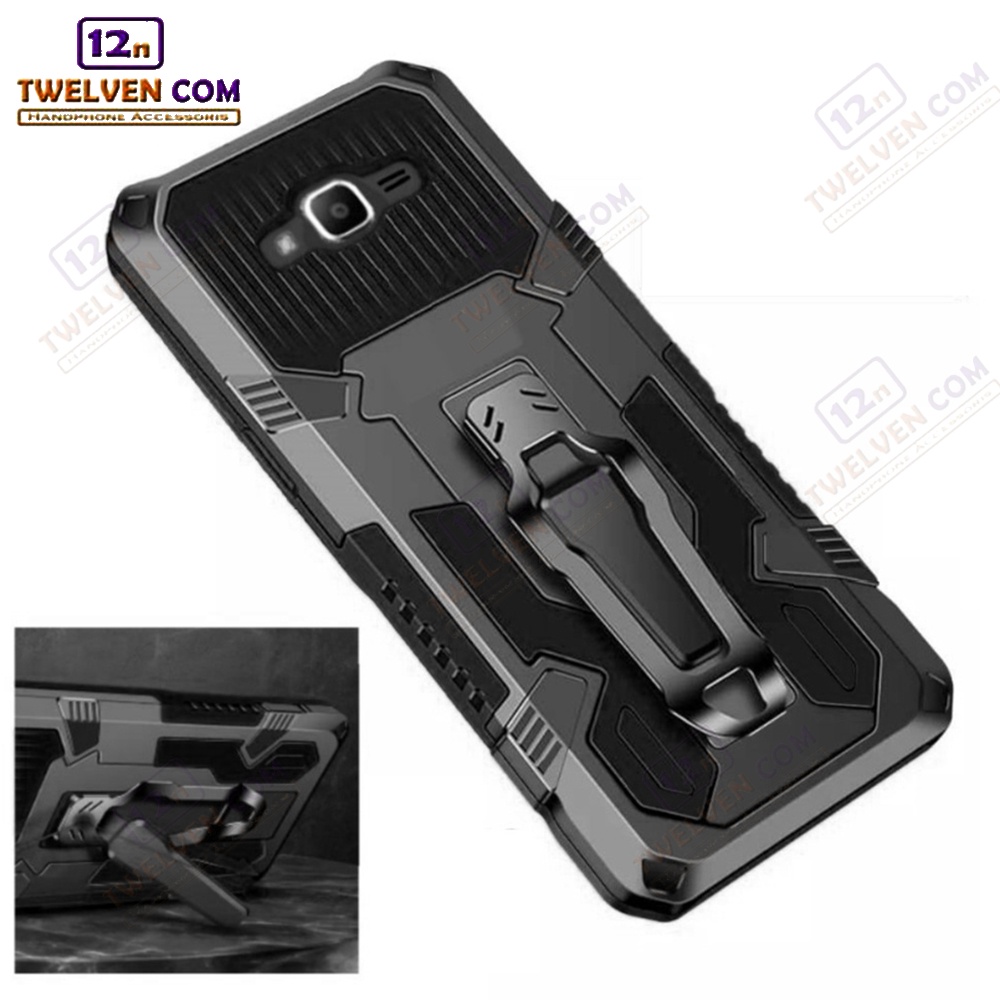 Case Shockproof Samsung J2 Prime / J4 Plus / J6 Plus / J7 / J7 Core / J7 Prime - Armor Hardcase Stand Clip