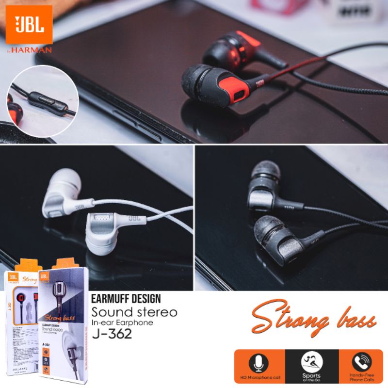 HF/Headset JBL J362 Super Bass ♧