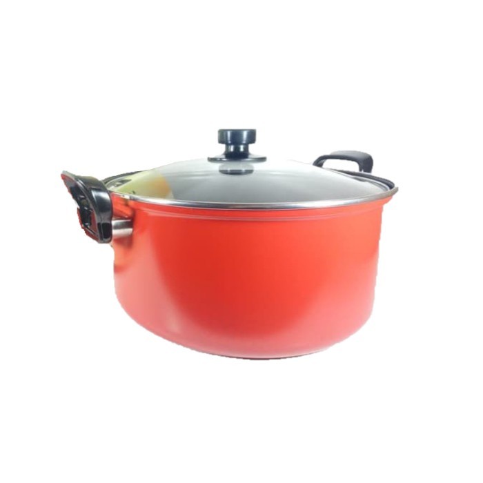 MASPION Panci Dutch Oven Pegangan Ebonit 26 Cm - Panci Antilengket