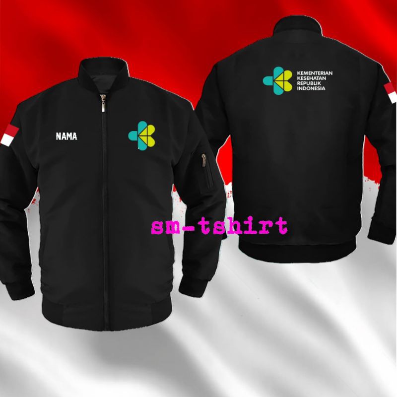 JAKET KEMENKES/BOMBER KEMENKES/JAKET WATERPROOF SABLON/BISA COD