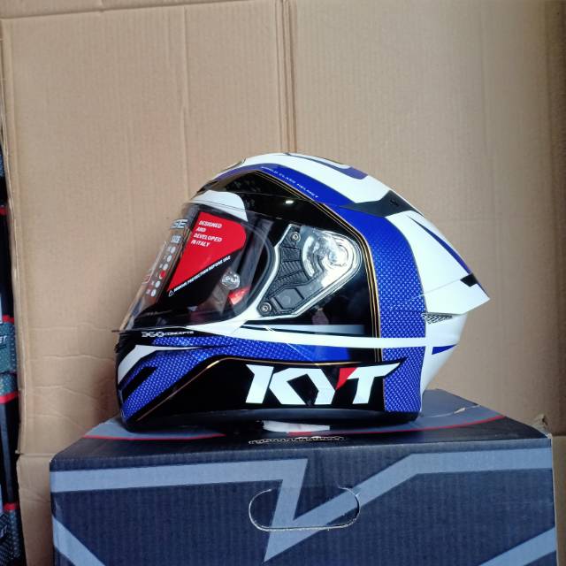 KYT TT COURSE GRAND PRIX white blue./red