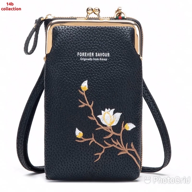 Tas selempang wanita Dompet HP dompet wanita tas kecil tas kondangan simple FOREVER SAYOUR dompet slingbags