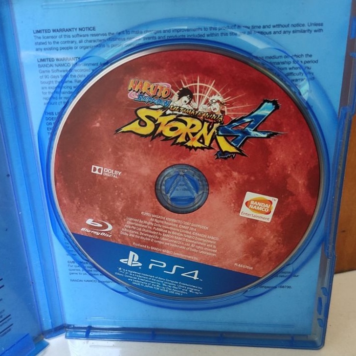 Kaset Naruto Ultimate Ninja Storm 4 PS4 Naruto Shippuden Ultimat storm4 Playstation PS 4 5 CD BD Game PS5 Sasuke Boruto Striker strikers Games Region 3 Asia Reg 3