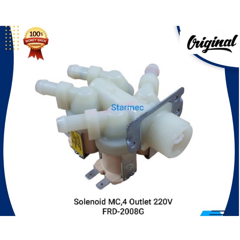 selenoid water inlet mesin cuci cabang 4 FRD-2008G 220VAC