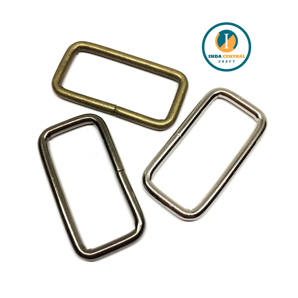 RING KOTAK GESPER TAS BESI 3.8 CM