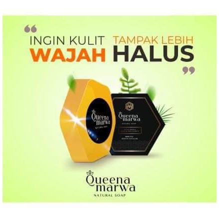 SABUN HERBAL QUEENA MARWA / SABUN KECANTIKAN QUEENA MARWA NATURAL SOAP ORIGINAL