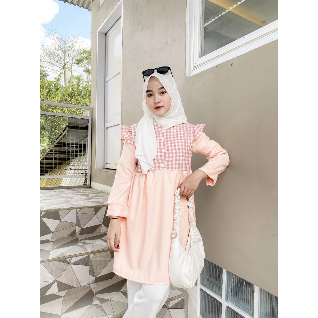 Outfit Atasan Muslim Wanita Isma Tunik Premium