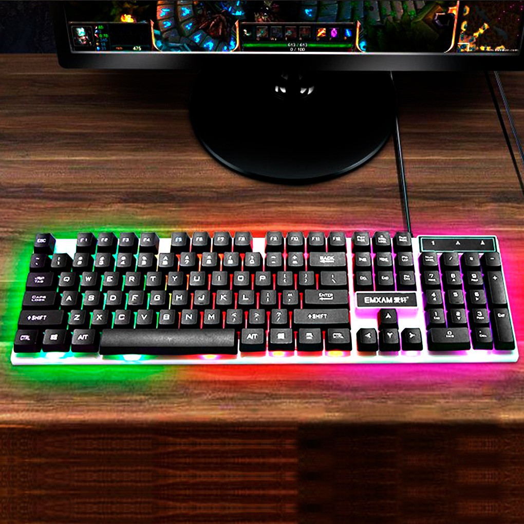 BENCO keyboard gaming dan RGB Keyboard Gaming USB Cable RGB/keyboard komputer