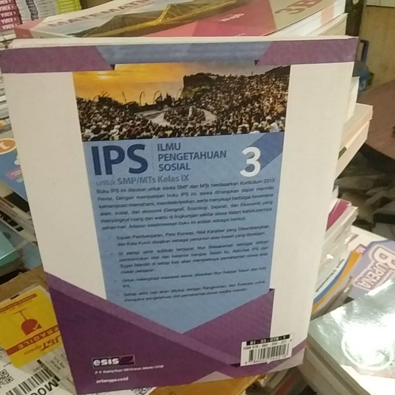 buku IPS SMP/Mts kelas 3-9 penerbit Erlangga/esis-1