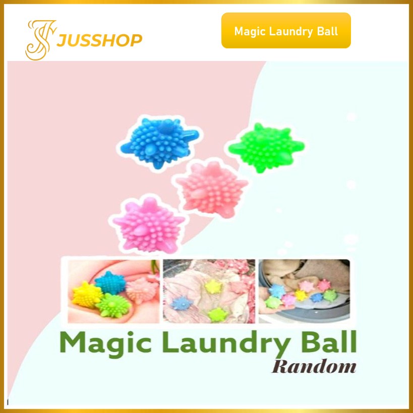 Magic Laundry Ball Bola Karet Pembersih Baju Mesin Cuci Pengering