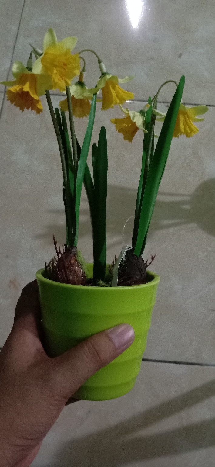 Pajangan Meja Vas Bunga Unik & Cantik - Dekorasi Tanaman Tiruan Hias Artificial - Vb24