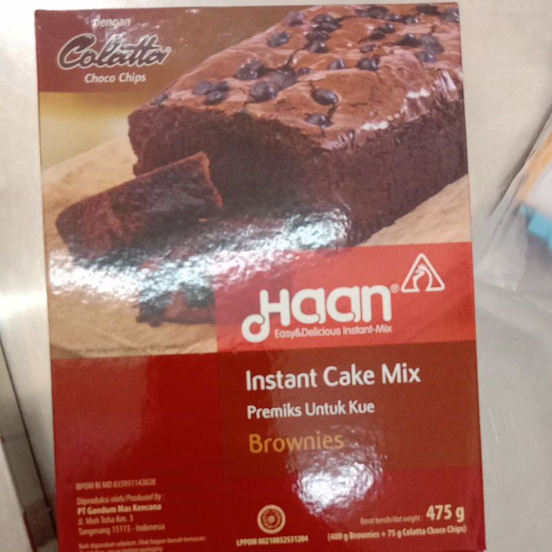 

Haan brownies kukus /panggang 475gr