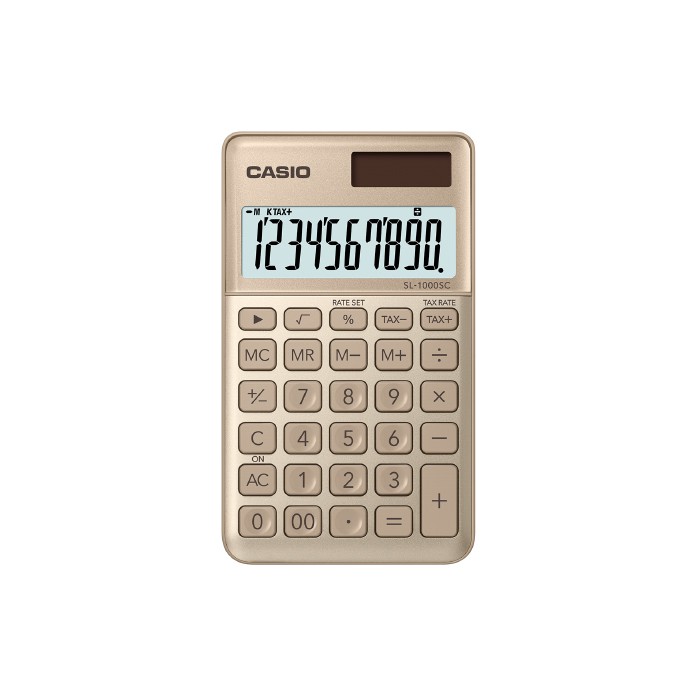

CASIO Colorful Calculator SL-1000SC-Gold