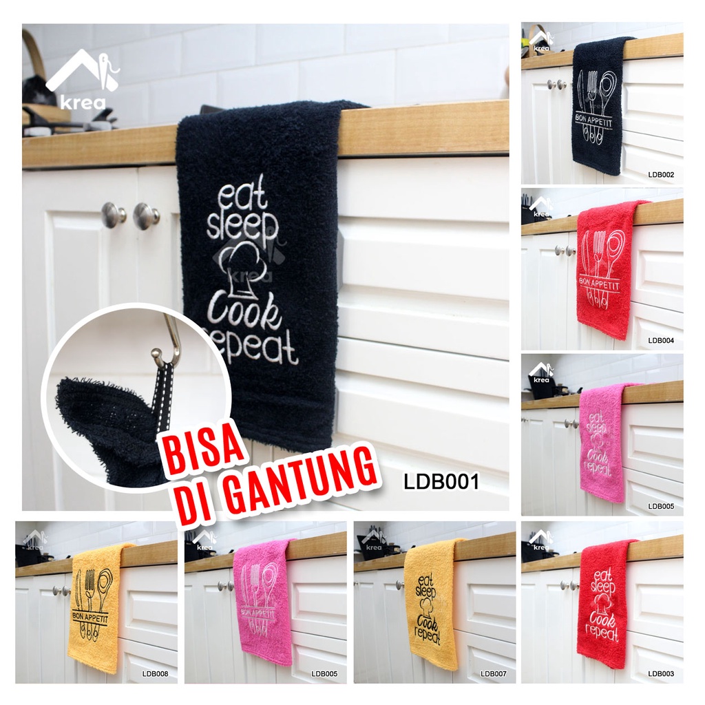 LAP DAPUR / KITCHEN TOWEL BAHAN HANDUK NYAMAN DI PAKAI