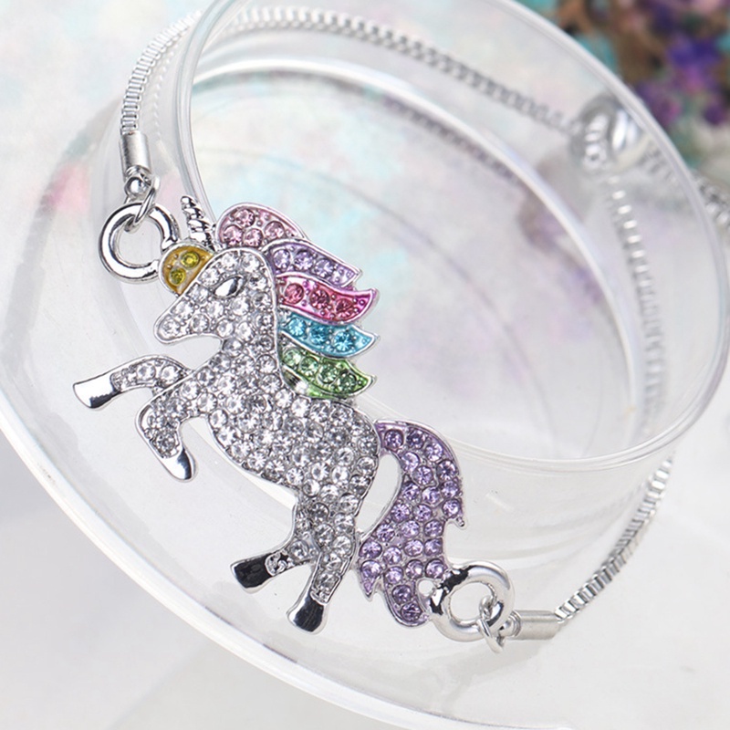 Fancyqube Gelang Wanita Desain Unicorn Gaya Elegan Untuk Musim Panas